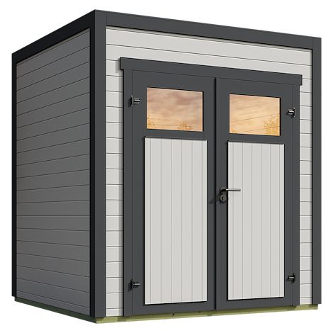 Nika 1, 28 mm, 200x200cm, Flachdach, Light grey