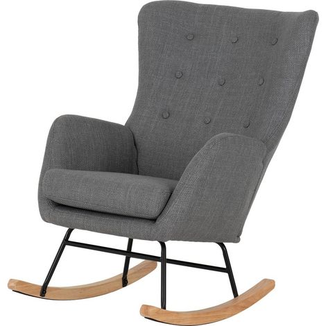 Hayden Rocking Chair - L99 x W94 x H72 cm - Dark Grey