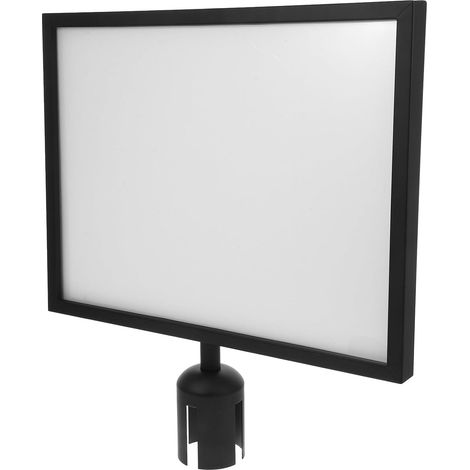 de Panneau Portrait pour Poteau Sangle R tractable A3 Noir (1/5)