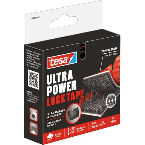 NASTRO ADESIVO 'ULTRA POWER LOCK' mm 25 x 1 mt - 1 rotolo (1/4)