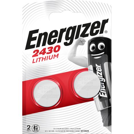 Energizer PILA AL LITIO SPECIALISTICA BOTTONE CR2430 3V-Ø mm. 24,5x3 h 2 PZ. 10.00 confezioni