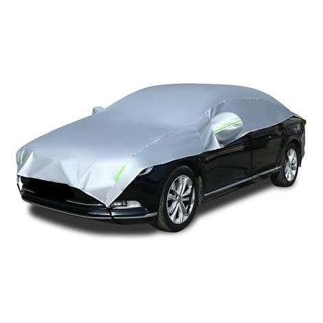Half Car Cover Outdoor Waterproof Car Cover Windproof Car Windshield Cover Dustproof Anti-UV Universal Sedan (1/5)