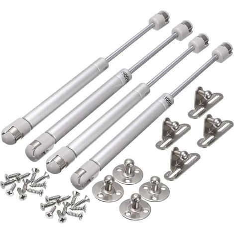 100-N-Gasfedern für Möbel, hydraulische Gasdruckstoßdämpfer, pneumatischer Hebelarm zum Anheben von Schranktüren, Küchenmöbel, Scharnierdämpfer (1/4)