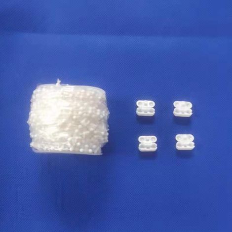 Kit d'accessoires pour store vertical 127 mm, chaînette inférieure pour store vénitien, boucle à 10 perles, 4 mètres (1/5)