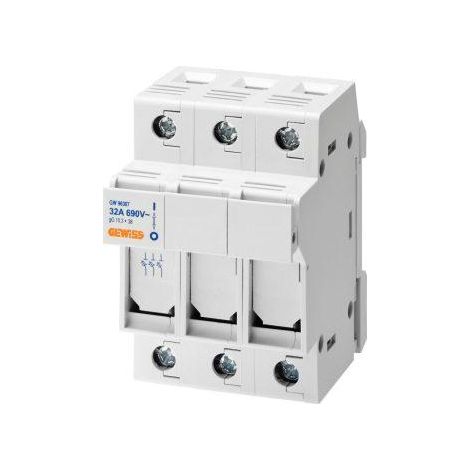 PORTE-FUS.SECT.3P 10,3X38 690V 32A GEWISS GW96307