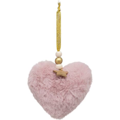 Sujet Herz Pelz 10cm assortiert -