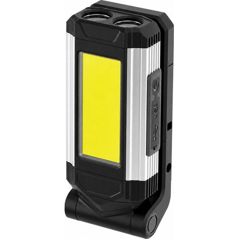 Lámpara LED Recargable por USB Magnética para Automóvil Plateada