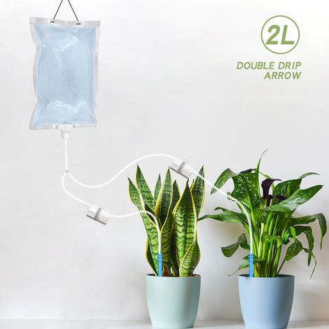Sac d'Arrosage Automatique avec Contrôle Individuel et Valve de Régulation - Réservoir 6.5L pour Plantes D'appartement, Pots, Balcon et Jardins (Boîte Unique) (1/5)