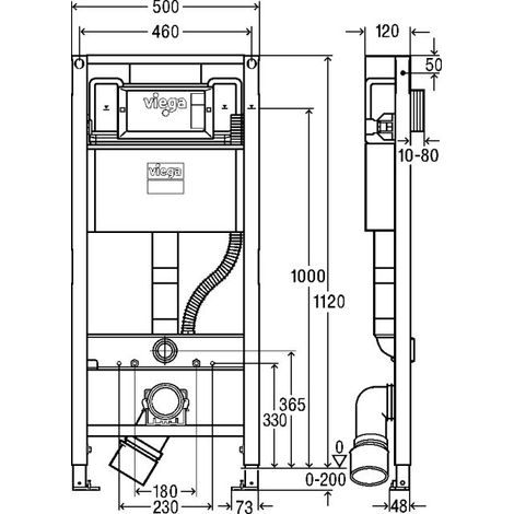 WC Element Prevista Dry 8590 in 1120x500mm (1/3)