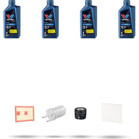 Kit tagliando 4 FILTRI e 4L OLIO compatibile con Skdoa Rapid (NH3,NH1) 1.2 TSI 66kw dal 2015 (1/5)