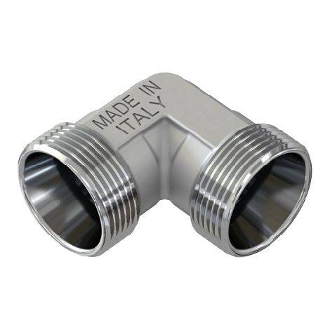 RACCORDO CURVO DOPPIO CROMATO- 24X19 fil (D.16)- TIEMM- pezzi 1