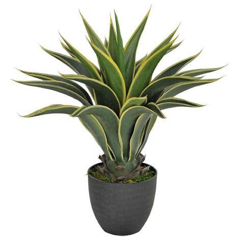 Pianta Artificiale Agave Attenuata con Vaso H 60 cm