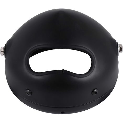Carcasa de faro de motocicleta de 5-3/4 pulgadas x 5,75 pulgadas, negra (1/5)