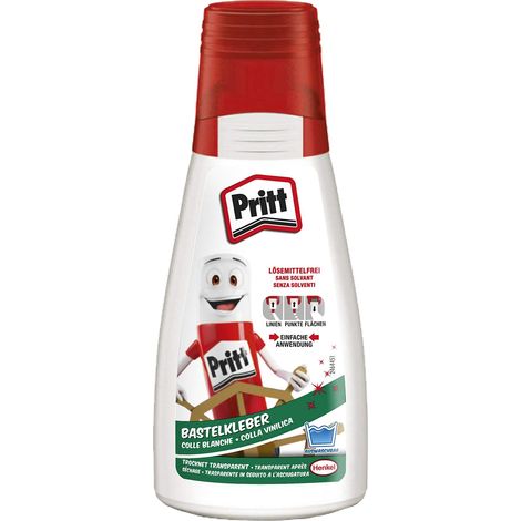 Colle de bricolage, colle universelle à séchage transparent pour la maison, l'école ou le bureau, colle blanche pour enfants, 1 flacon de 100 g (1/5)