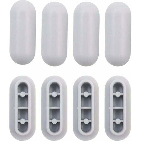 Pieces Universal Toilet Seat Bumper Kit, Plastic Toilet Seat Bumper Replacement (1/4)