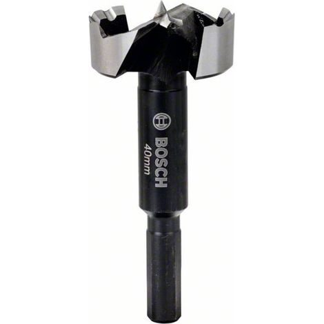 Bosch – Mèche à bois Forstner 40 mm – Longueur 90 mm – Diamètre tige 10 mm – Pour bois dur et tendre – Coupe nette sans éclat