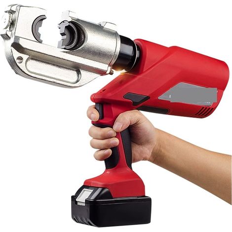 Pince à sertir hydraulique électrique, Pince hydraulique de Type Fendu Pince électrique, Pince de Type H terminale 16-300mm Batterie Lithium 18V(EZ-400 CC)
