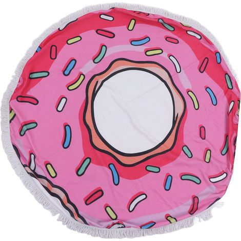 Serviette de Plage Extra Grande et Épaisse en Microfibre, Forme Ronde, Absorbante pour Voyage et Piscine, Type A (1/5)