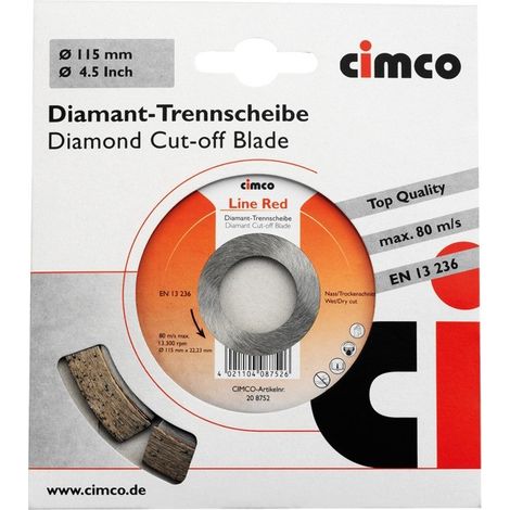 Cimco Diamanttrennscheibe D=115mm 208752 (1/4)