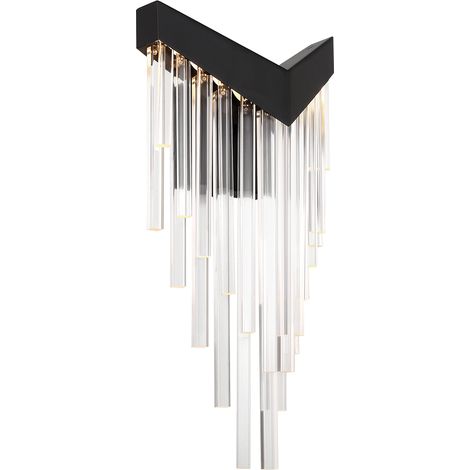 Applique glamour nera a V LED 12W Vivien Quintiesse (1/5)