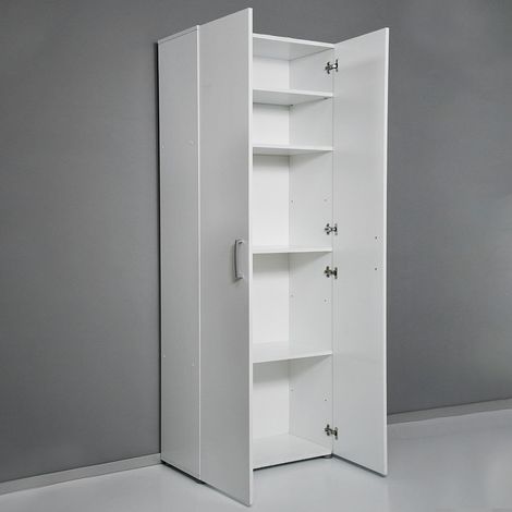 Armario salón multiusos 5 ambientes diseño moderno en blanco KimSpace 5WS (1/5)