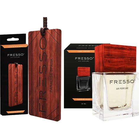 Ciondolo in legno profumato Fresco Paradise Spark + profumo per auto