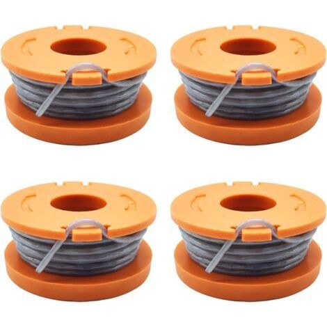 FENOPLASTICABobine de fil de débroussailleuse compatible avec Mac Allister MGTP18Li - 1,65 mm - Bobine de fil d'alimentation automatique (4 bobines) (1/5)