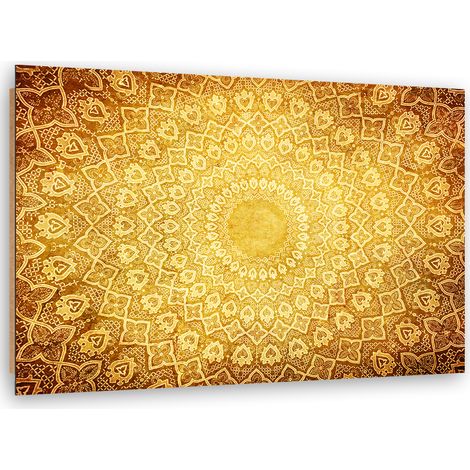 Quadro deco panel, Oro Mandala Abstraction - 100x70 (1/5)