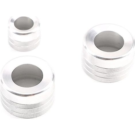 Cache de bouton de réglage du volume audio argenté pour climatiseur X5 X6 E70 E71 F15 F16 2014-- (1/5)