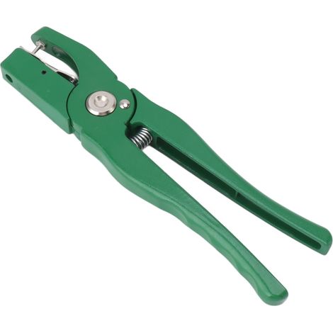 Pince à boucle auriculaire verte en alliage d'aluminium, applicateur portable pour étiquettes d'oreille de bétail, outil d'encoche auriculaire pour ferme domestique (1/5)