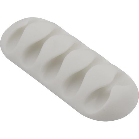 TRU COMPONENTS Kabelhalter selbstklebend TC-6646548 Bündel-Ø-Bereich 8 mm (max) Grau 1 St.