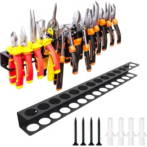 Werkzeughalterung Wand 40cm mit 14 Löchern für Schraubendreher und Werkzeuge (1/5)