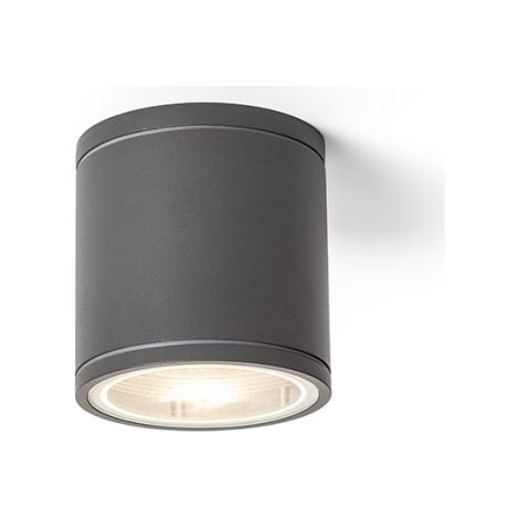 Faretto cilindrico LIZZI da soffitto grigio antracite  230V GU10 35W IP54 (1/4)