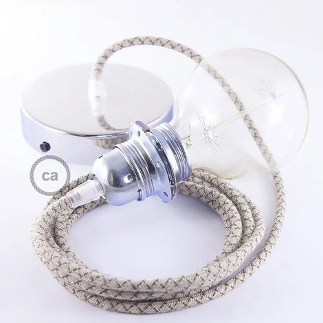 Lampe suspension creative-cables rd63 lozenge câble 2 m cuivre (1/3)