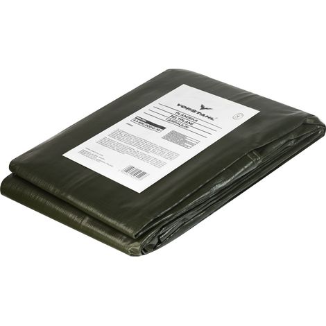 Bâche résistante et imperméable, œillets tous les mètres, 200 g/m², 6 x 8 m, Vorstahl (1/3)