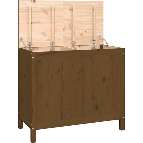 Maison Exclusive - Contenitore per Bucato Ambra 88,5x44x76 cm Legno Massello Pino (1/5)