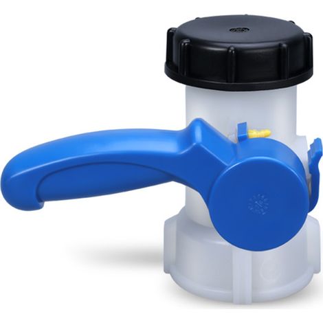 Vanne cuve 1000L – Adaptateur IBC 60mm – Filetage plomberie – Pression max 6 bars – Plastique résistant aux agents chimiques - S60x6 (1/5)