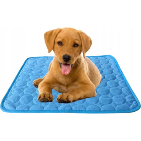 Tapis rafraîchissant pour chiens, 157 cm x 127 cm, tapis rafraîchissant d'été en soie glacée pour chiens et tapis absorbant lavable pour l'intérieur ou l'extérieur (M) (1/5)