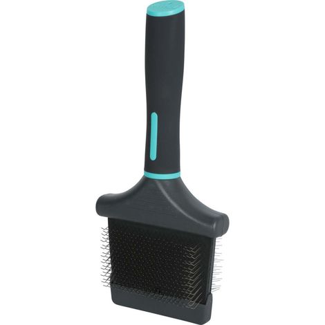 Brosse SLICKER double flexible taille L pour chiens - zolux