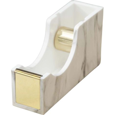 Dévidoir De Ruban Adhésif en Acrylique, Distributeur De Ruban Adhésif Transparent pour Bureau, Accessoire Moderne Élégant pour Un Bureau Stylé À Maison, Au Bureau Ou À L'école. (1/5)