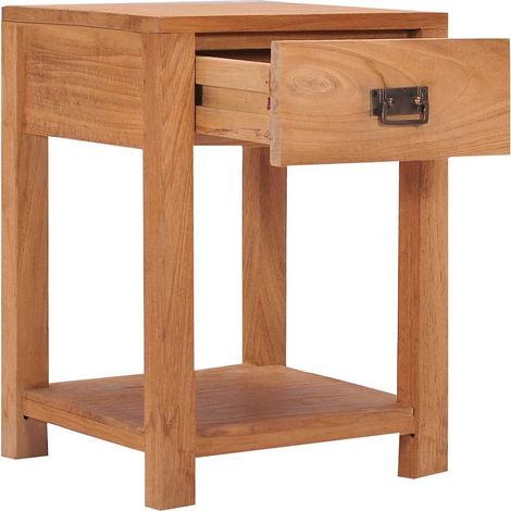 Maison Exclusive - Table de chevet 35x35x50 cm bois de teck massif (1/5)