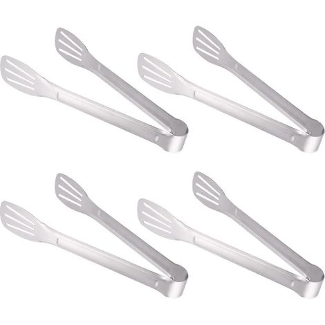 4 pinces de cuisine en acier inoxydable (1/5)