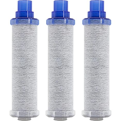 Lot de 3 cartouches filtrantes de rechange pour adoucisseur d'eau - Pour maison, cuisine, salle de bain, évier, douche, camping-car, comptoir, réfrigérateur (1/5)