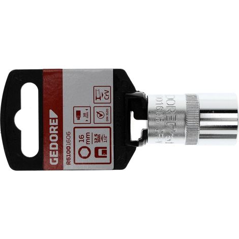 R61001606 Vaso para llave de vaso 1/2" hexagonal 16 mm longitud 38 mm (1/4)