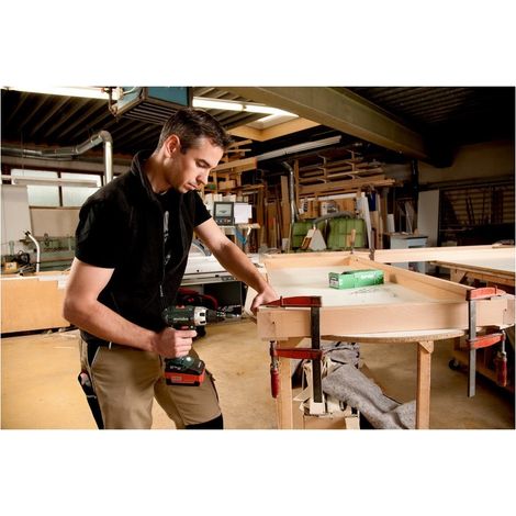 Visseuse perceuse 18V li-ion – Mandrin 13mm – 2 vitesses – Couple 60Nm – Coffret Metabox pour travaux intensifs — vue 3