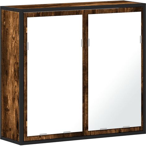 Maison Exclusive - Bad-Spiegelschrank Räuchereiche 65x20x60 cm Ho