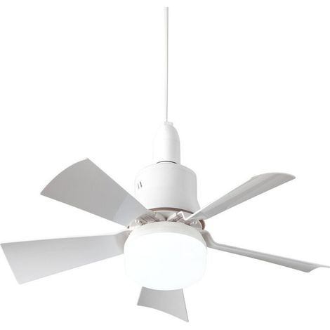 Leiser Deckenventilator mit Fernbedienung – 5 Flügel, E26-Fassung, für Sommer- und Winterräume – Schlafzimmer, Esszimmer, Weiß (1/5)