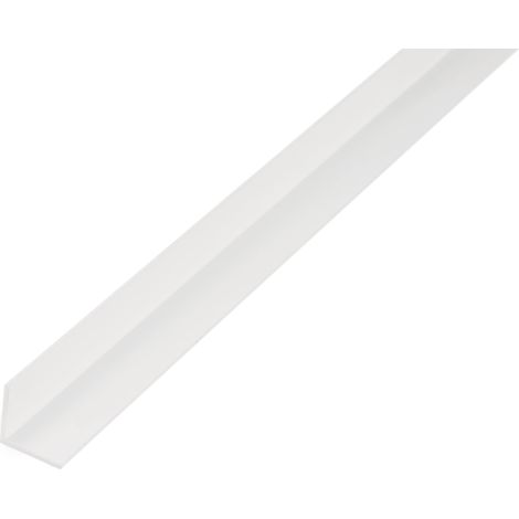 Alberts 478957 eco Profilo angolare, PVC-U bianco, 1000 x 20 x 20 mm