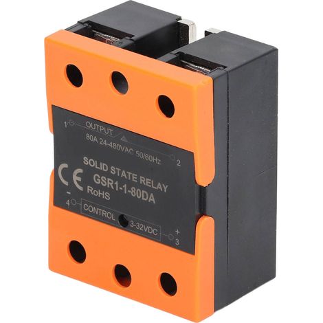 Relais statique (SSR) : entrée CC 3-32 V, sortie CA 24-480 V pour applications domestiques (1/5)