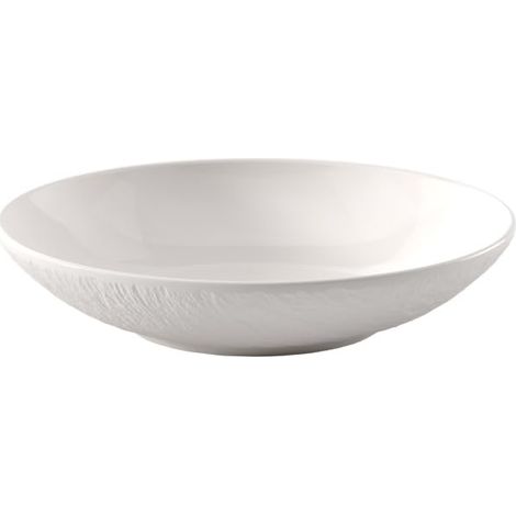 bol, env. 23,5 23,5 5 cm, blanche aspect glacé mat et brillant, lave-vaisselle et four à micro-ondes, plat creux de service, porcelaine (1/5)